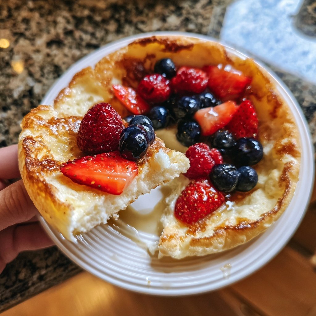 Pfannkuchen mit Proteinmehl