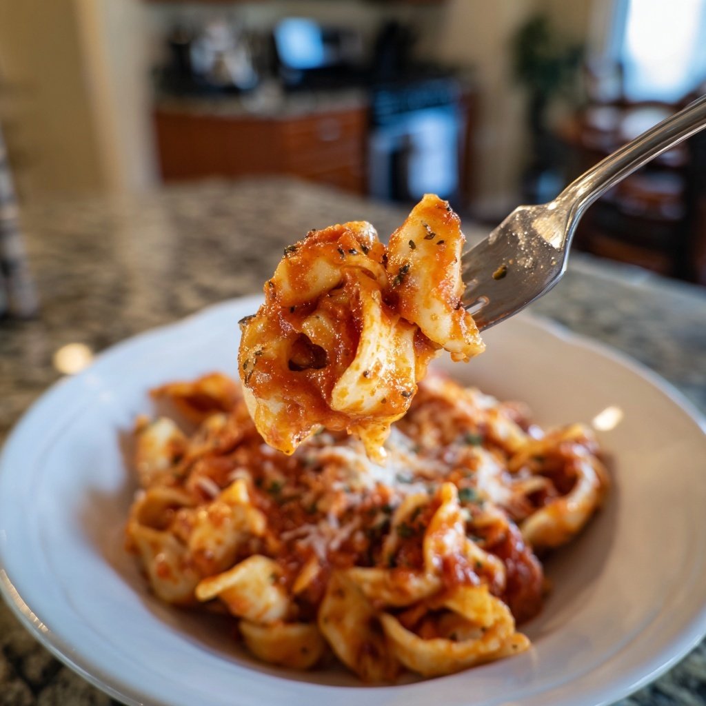 Romantisches Abendessen mit Pasta