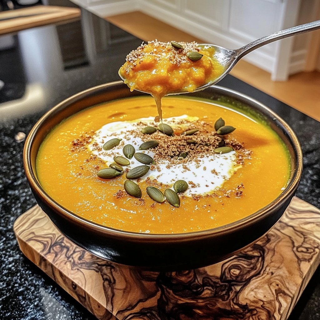 Kürbissuppe cremig vegan