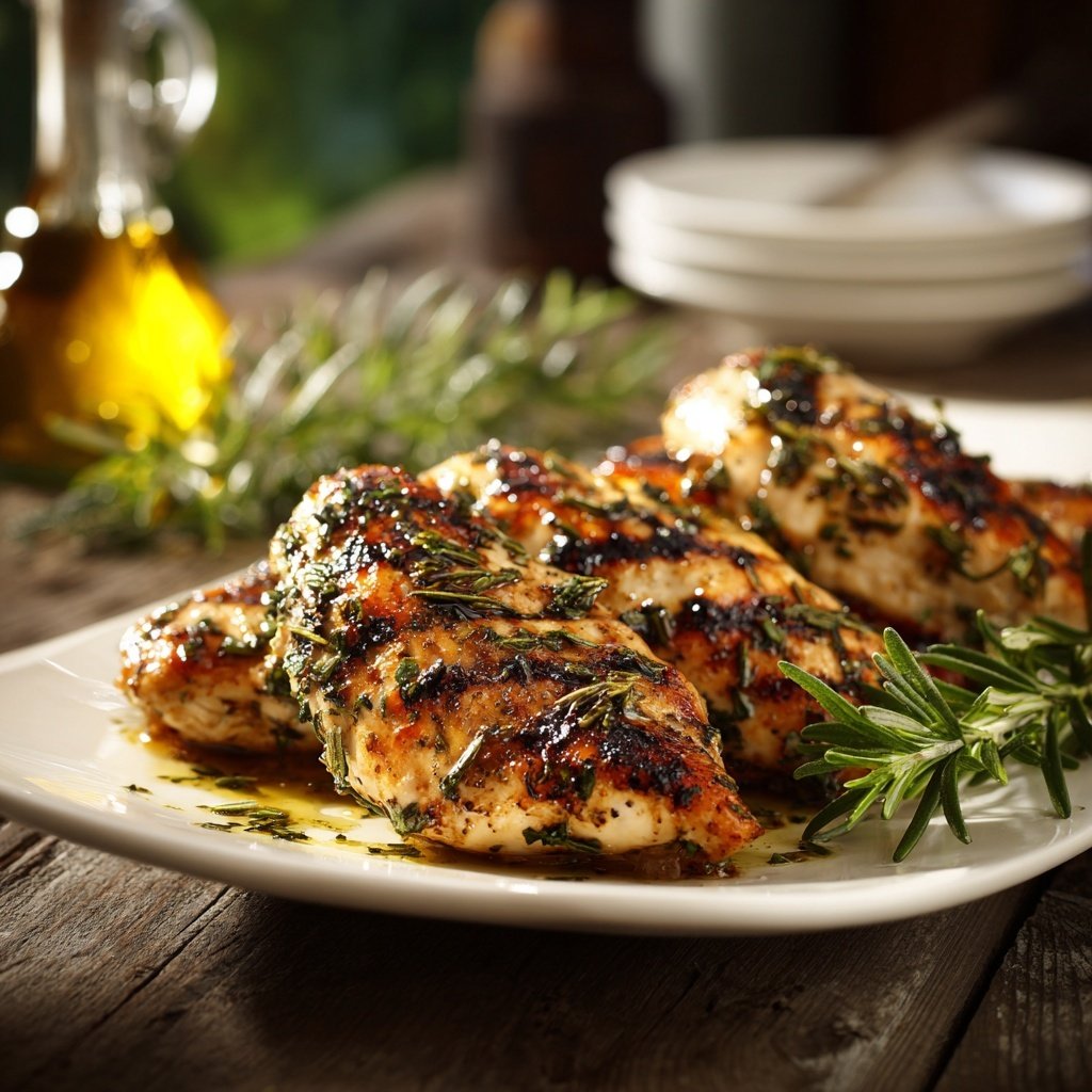 Gegrillte Hähnchenbrust Mit Kräutern