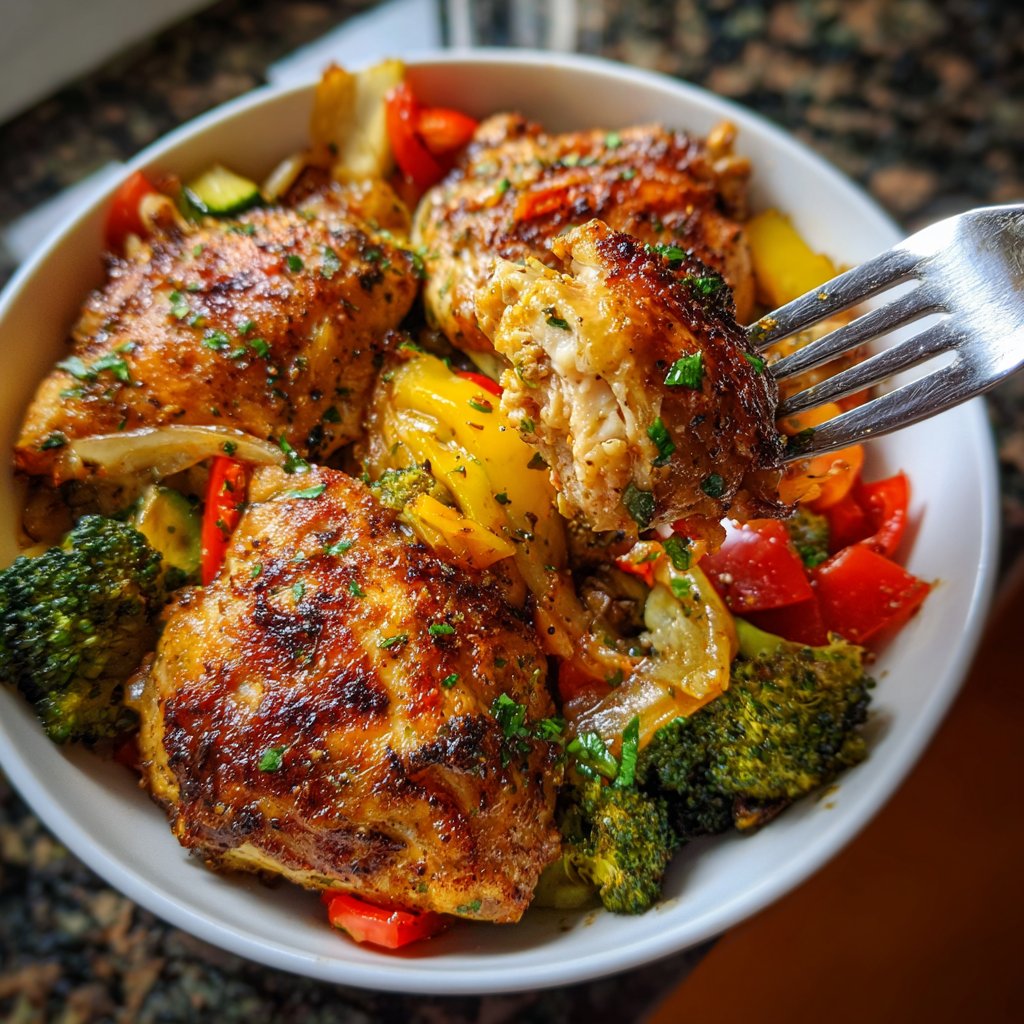 Hähnchenbrust mit Gemüsepfanne