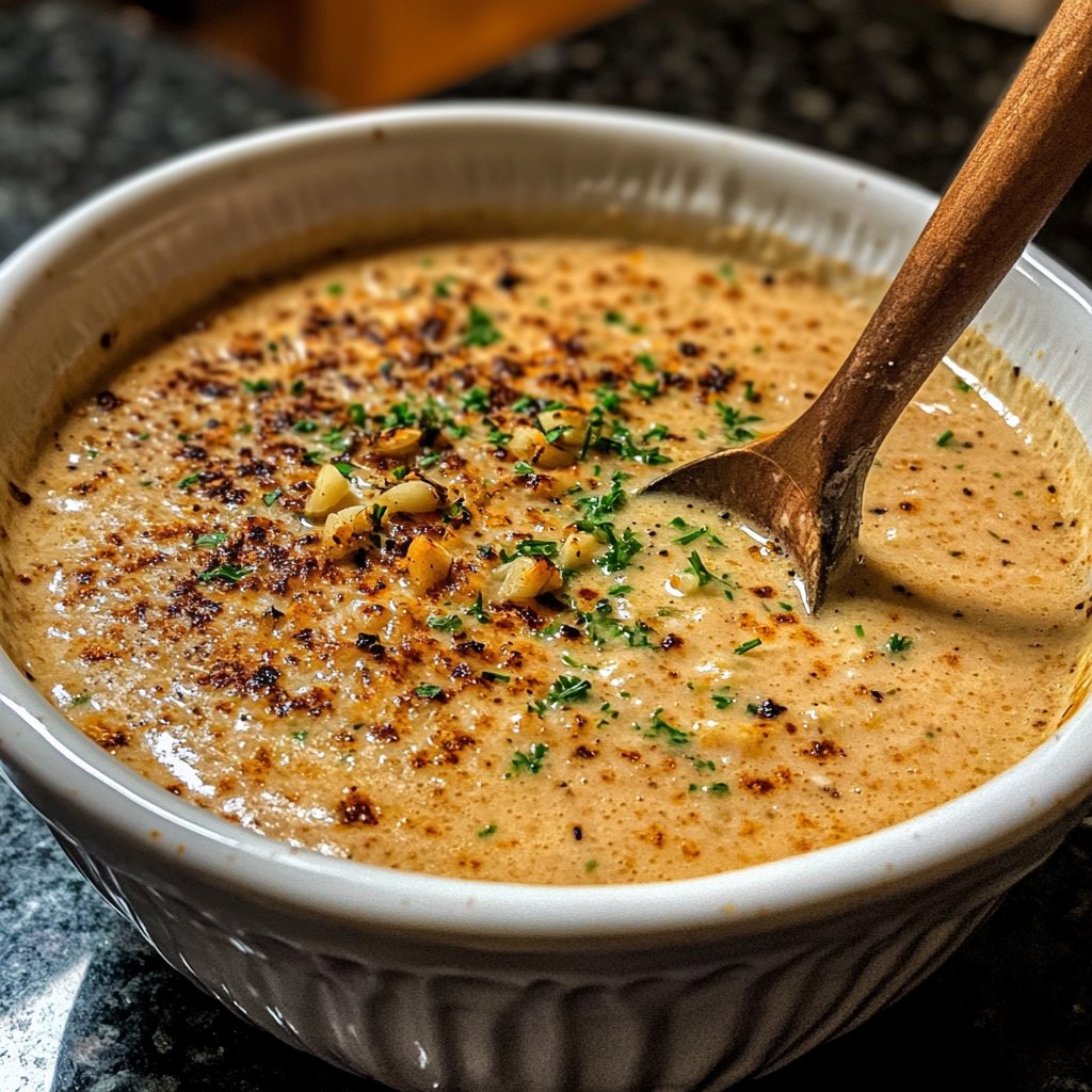 Einfache Blumenkohlsuppe aus dem Ofen