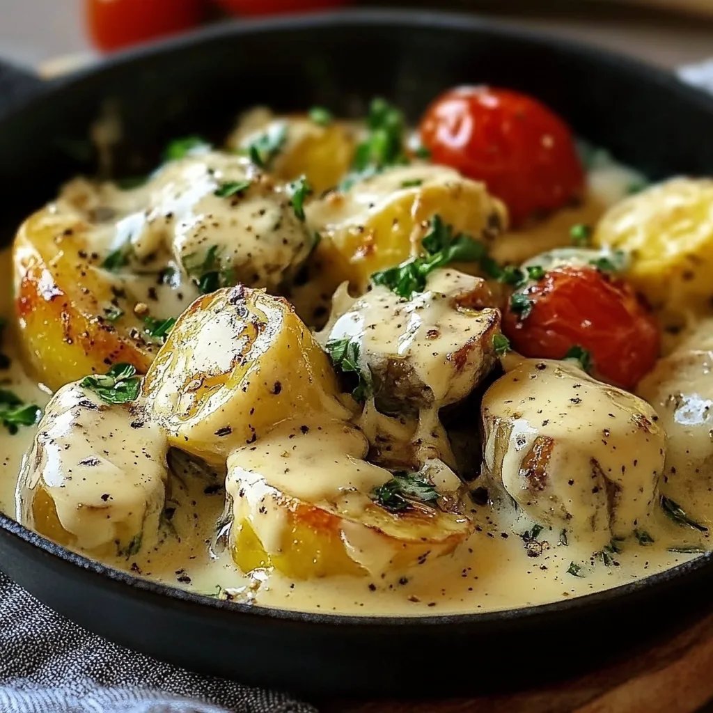 Rosenkohl in Frischkäse-Senfsauce