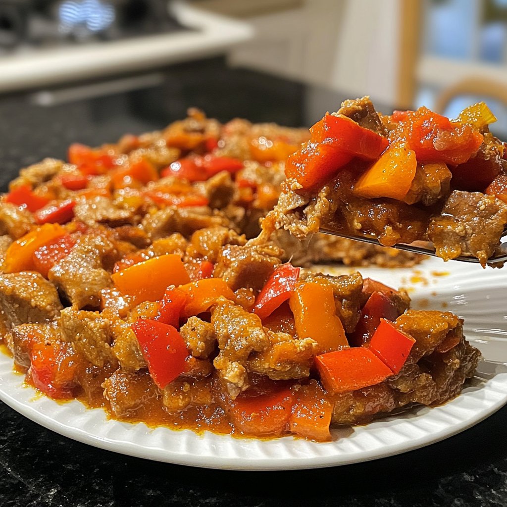 Hackfleisch Pfanne mit Paprika