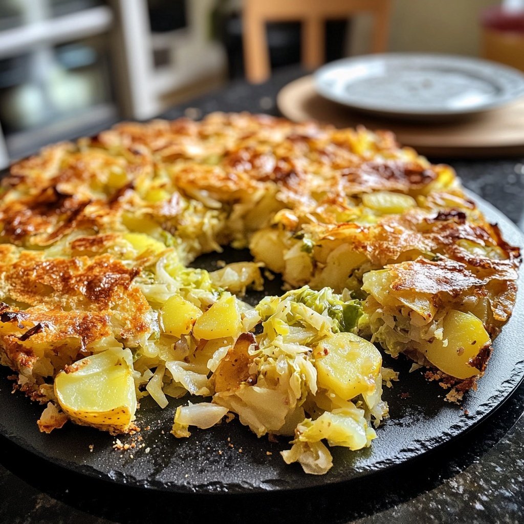 Herzhafte Spitzkohl-Kartoffel-Pfanne