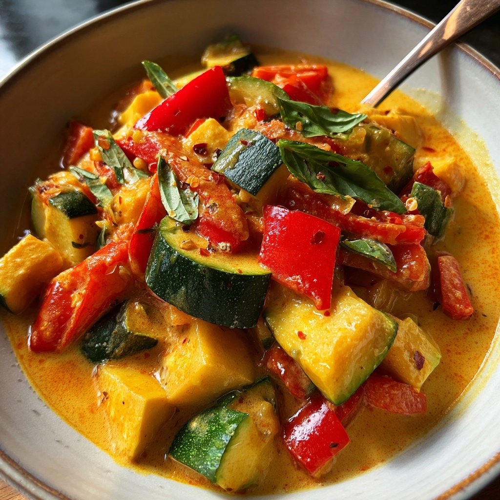 Vegetarisches Thai-Curry mit Gemüse