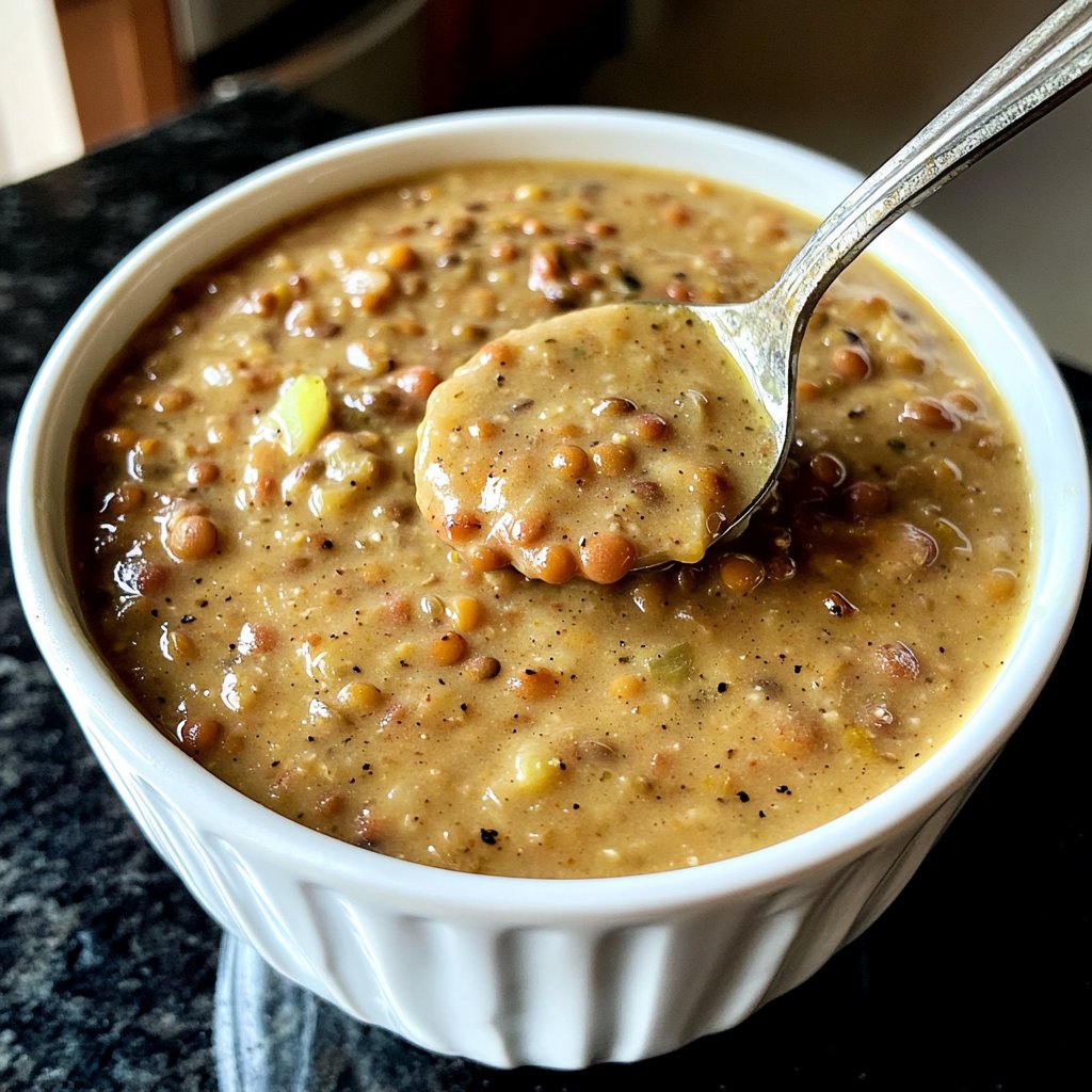 Linsensuppe mit Ingwer