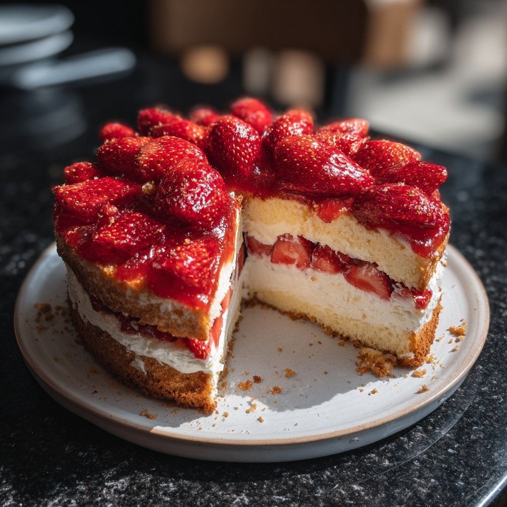 Erdbeer Schmand Kuchen Klassisch